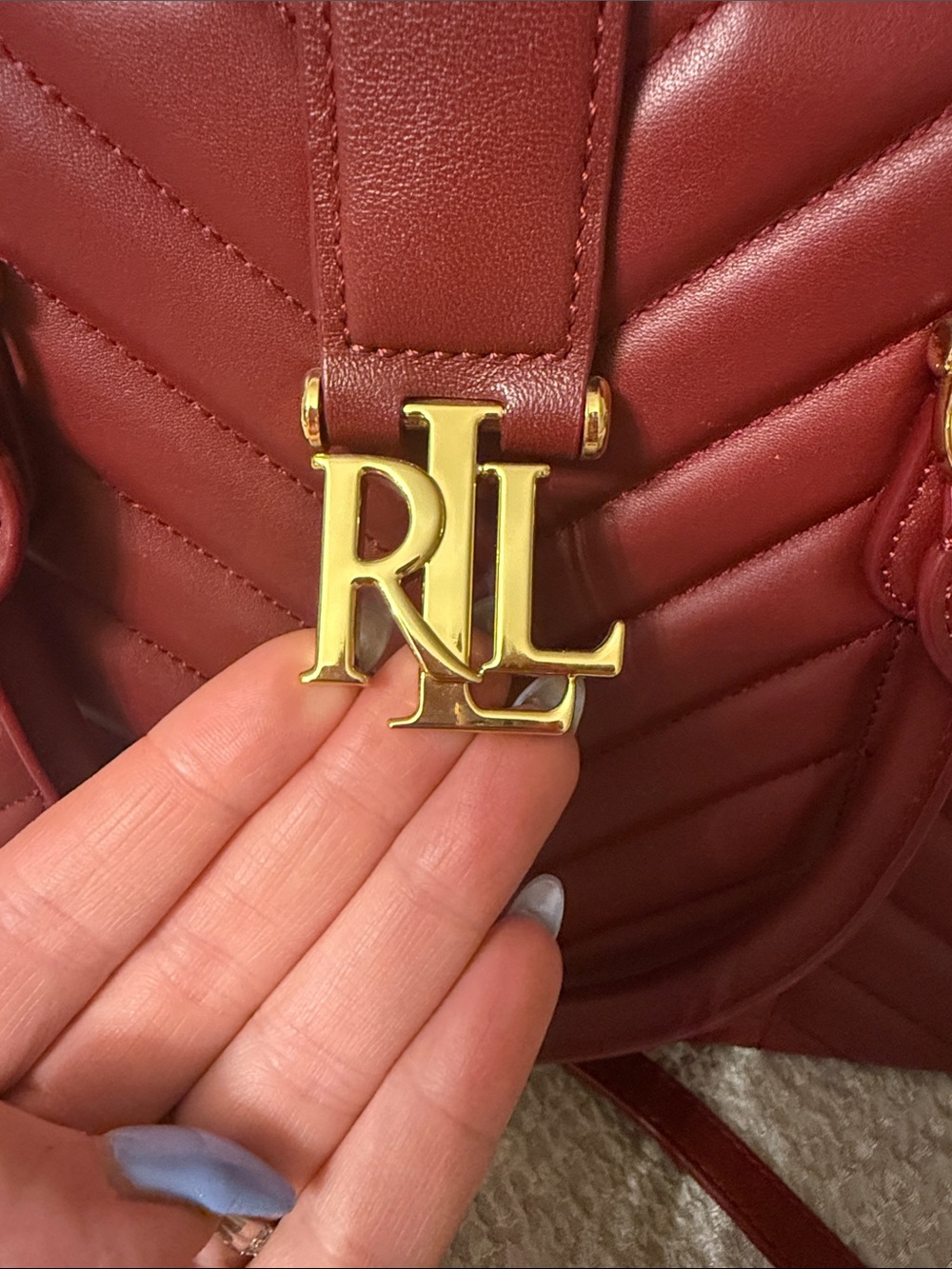 Lauren Ralph Lauren Leather satchel - Picture 3 of 6